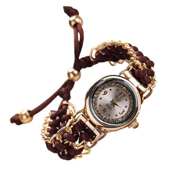 Dark Brown  Lady Adjustable Quartz Watch - Picture 3 of 6